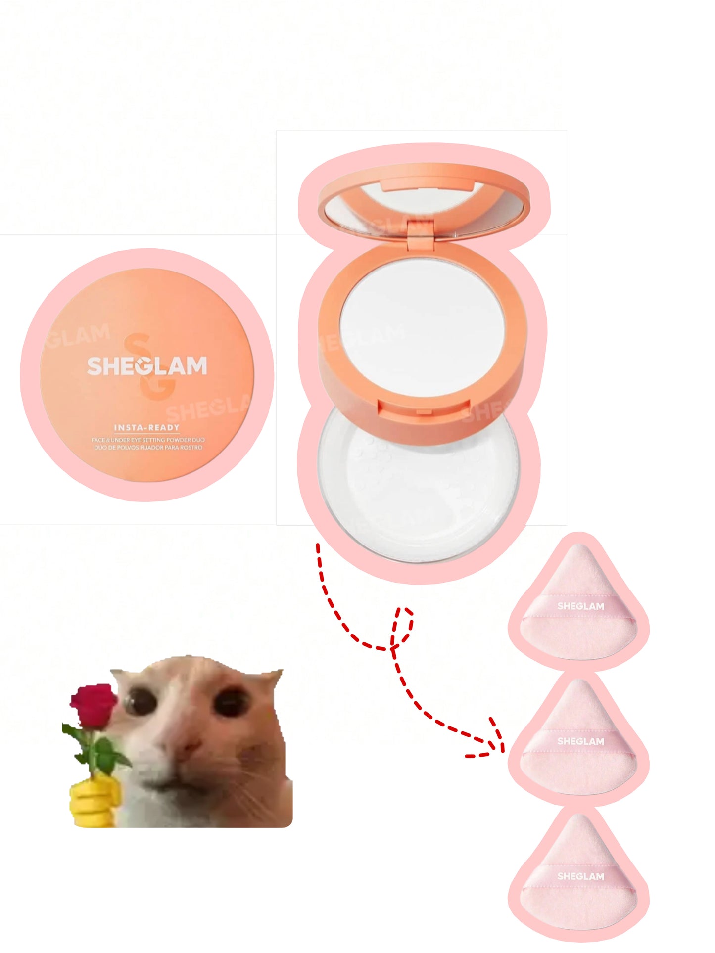 Insta-Ready Face Setting Powder + Powder Puff