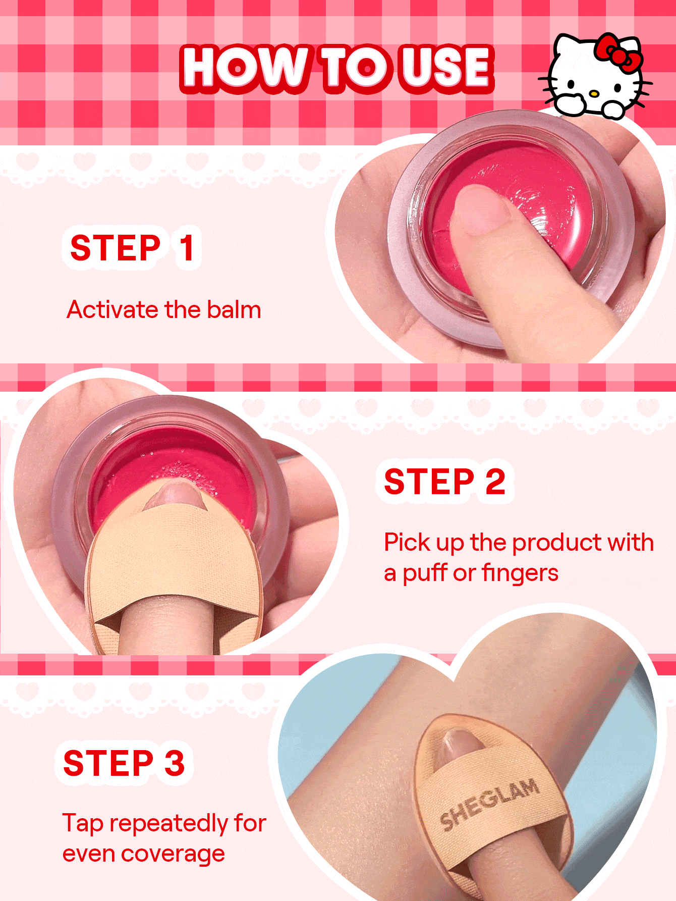 Hello Kitty|SHEGLAM True Love Dewy Multi-Use Balm