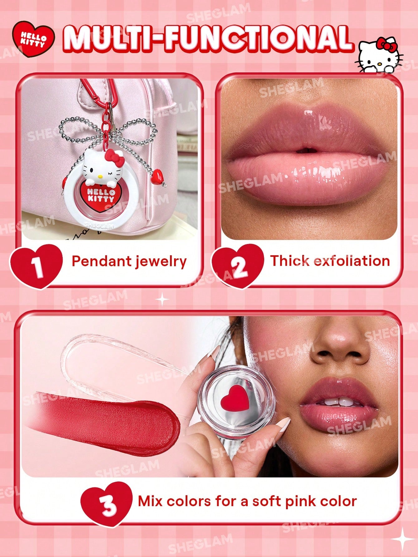 Hello Kitty|SHEGLAM 3D Kiss Lip Balm