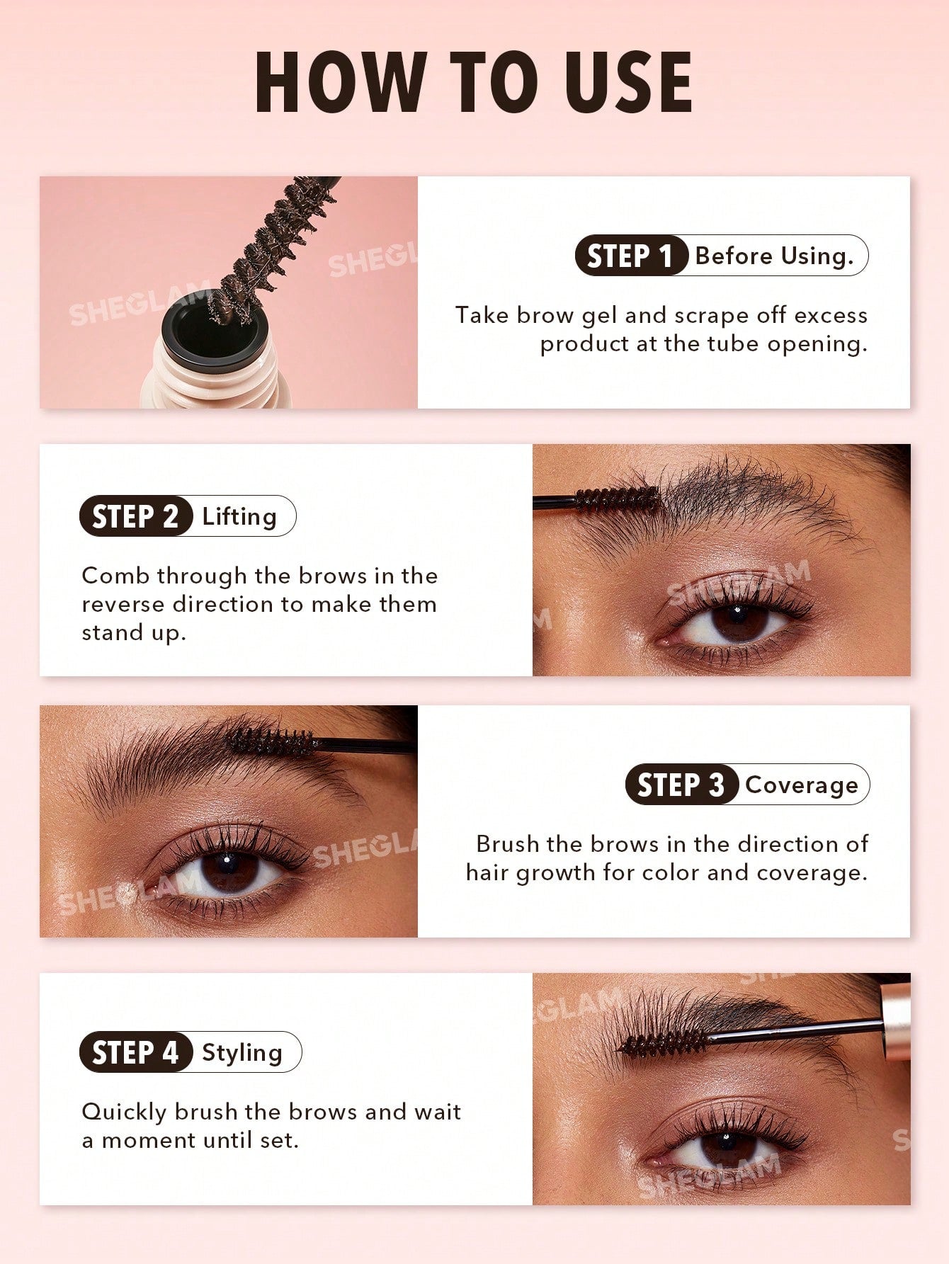 Sheglam Hold 'Em Up Tinted Brow Gel