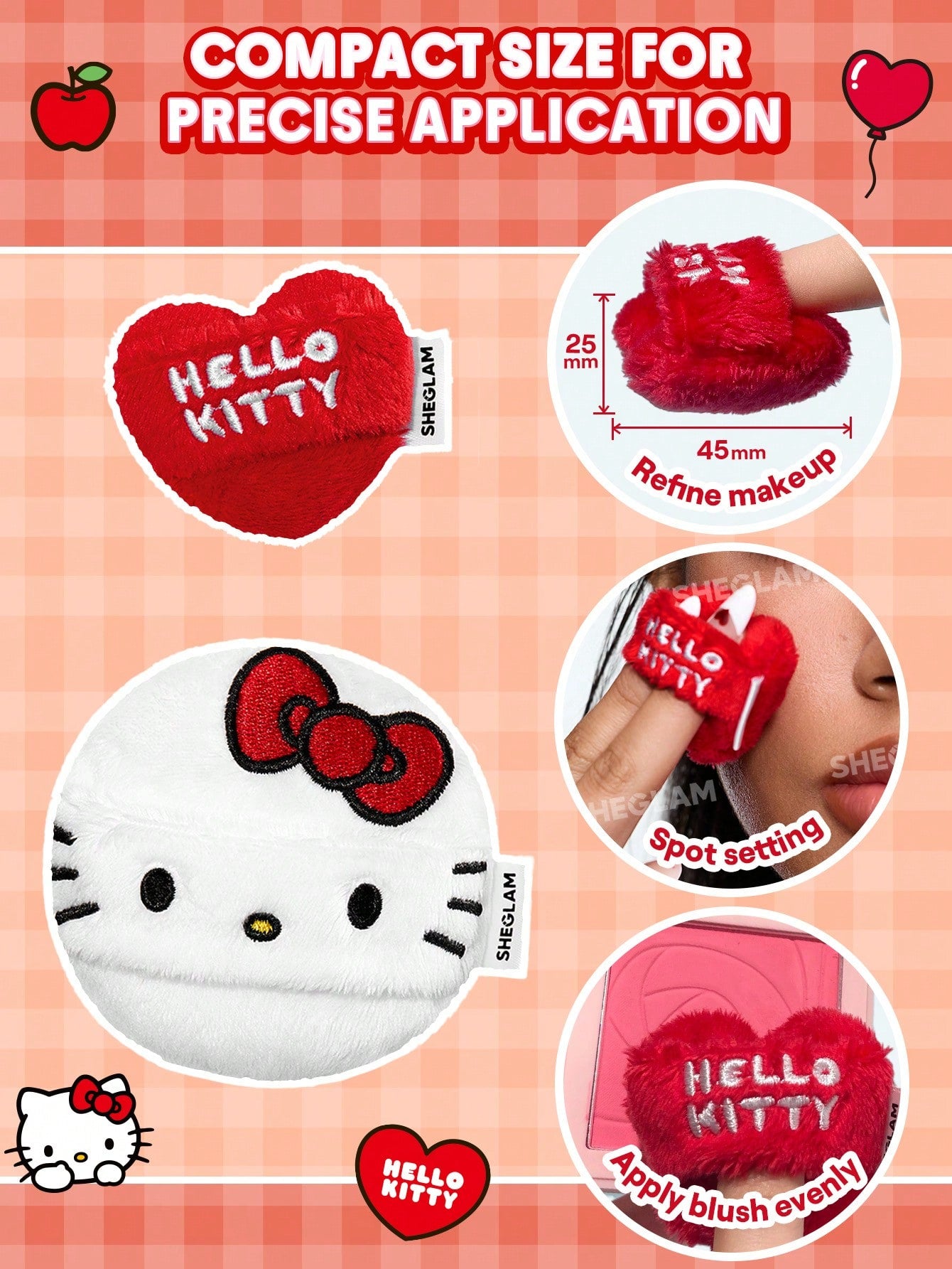 Hello Kitty|SHEGLAM Cupid Cutie Powder Puff