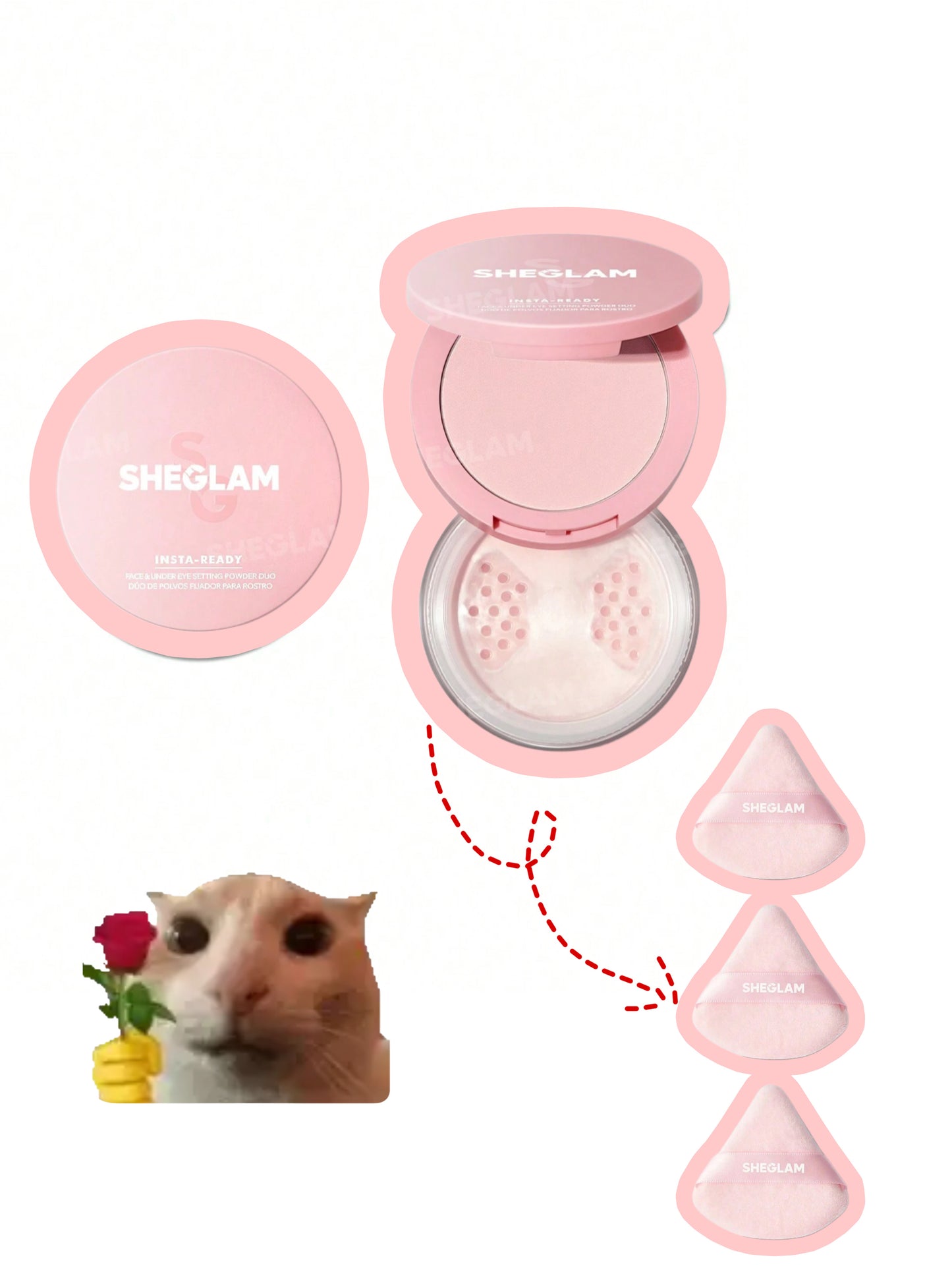Insta-Ready Face Setting Powder + Powder Puff