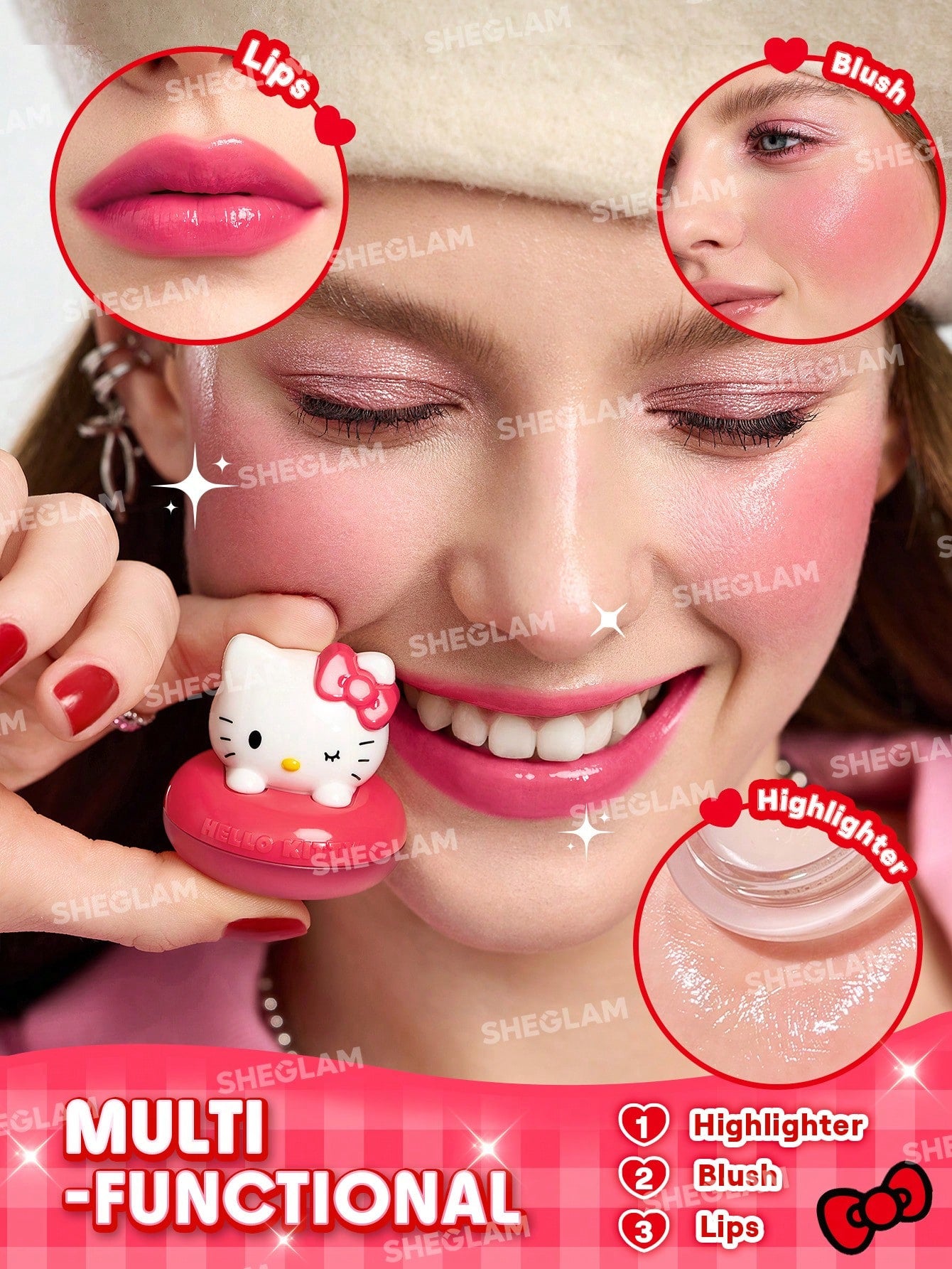 Hello Kitty｜SHEGLAM True Love Dewy Multi-Use Balm