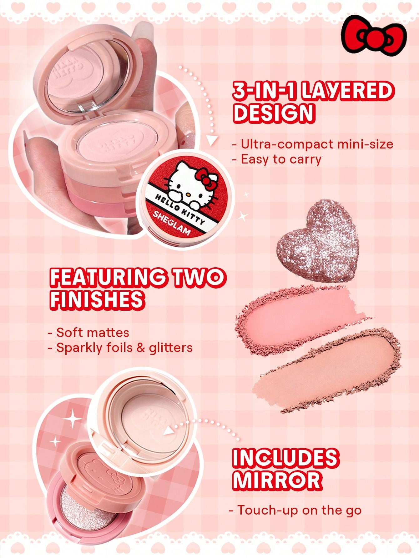 Hello Kitty｜SHEGLAM Darling Dear Shadow Stack