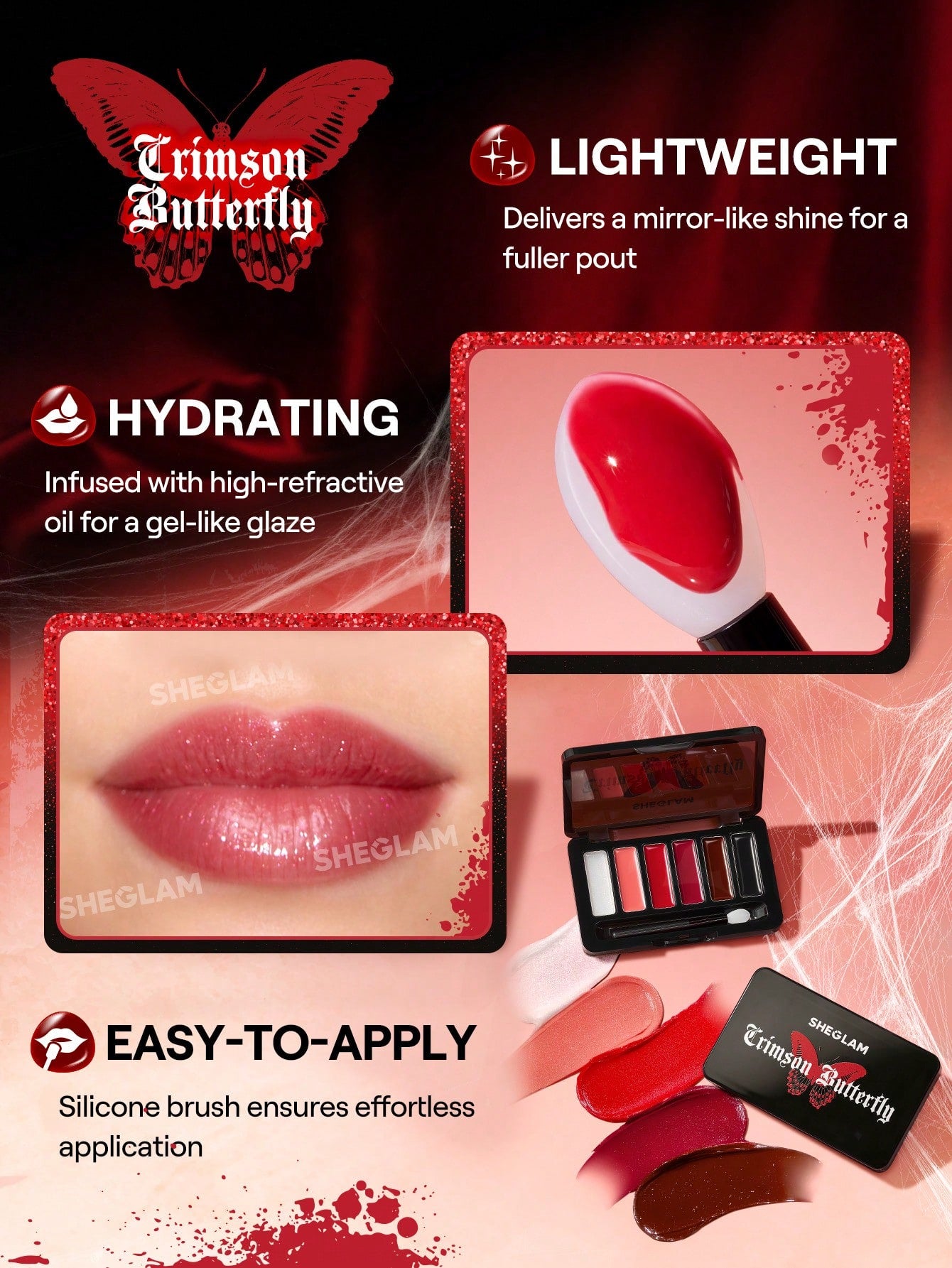 Sheglam Phantom's Kiss Lip Gloss Palette